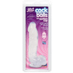 Doc Johnson Jelly Jewels Realistic Cock And Balls With Suction Cup