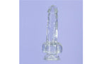 BMS Factory Addiction Crystal Realistic Dildo With Balls Clear BMS Factory
