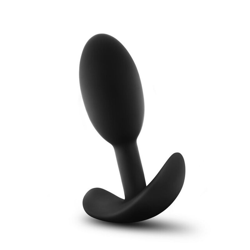 Anal Adventures Platinum Silicone Vibra Slim Plug Small Anal Adventures