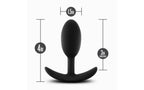 Blush Novelties Anal Adventures Platinum Silicone Vibra Slim Plug Medium