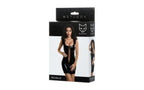 Glossy Wetlook Dress With Studs Michelle XL Glossy