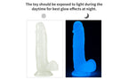 Lovetoy Lumino Play Flexible & Realistic Dildo With Balls 7.5 Inch Clear Lovetoy