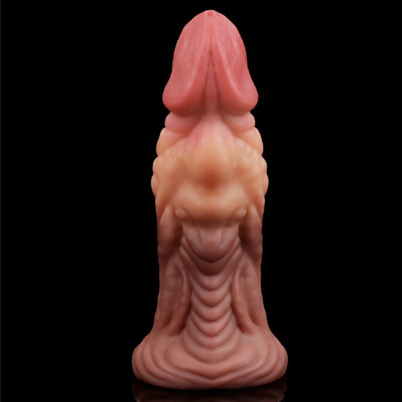 Lovetoy Nature Cock Dual Layer Huge ALIEN Silicone Butt Plug Dildo 7 Inch Secondary image