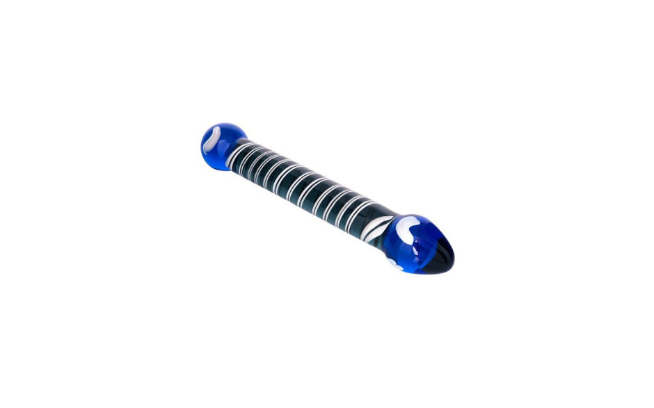 Sexus Glass Dual Ender Glass Dildo Blue Secondary image