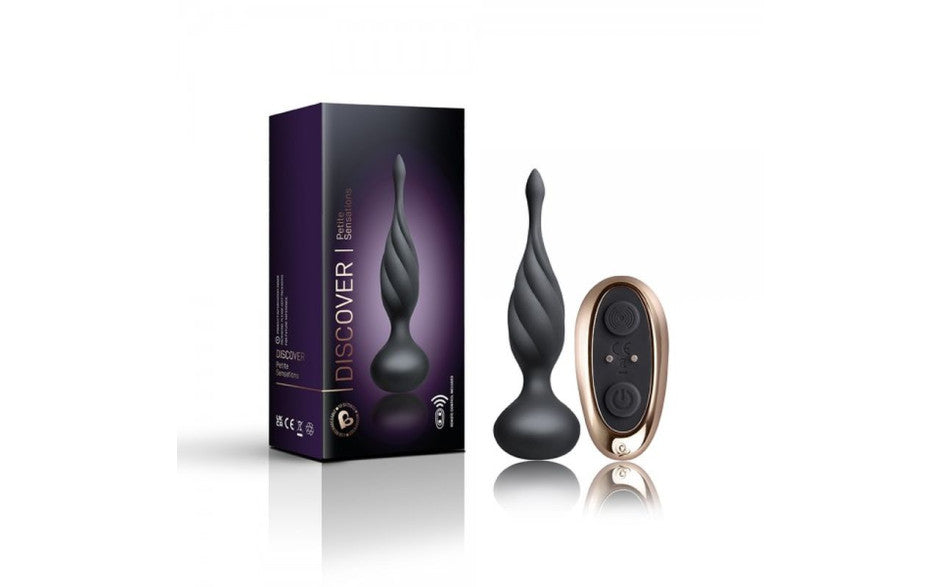 Rocks Off Petite Sensation Discover Butt Plug With Remote Black Rocks Off Main image