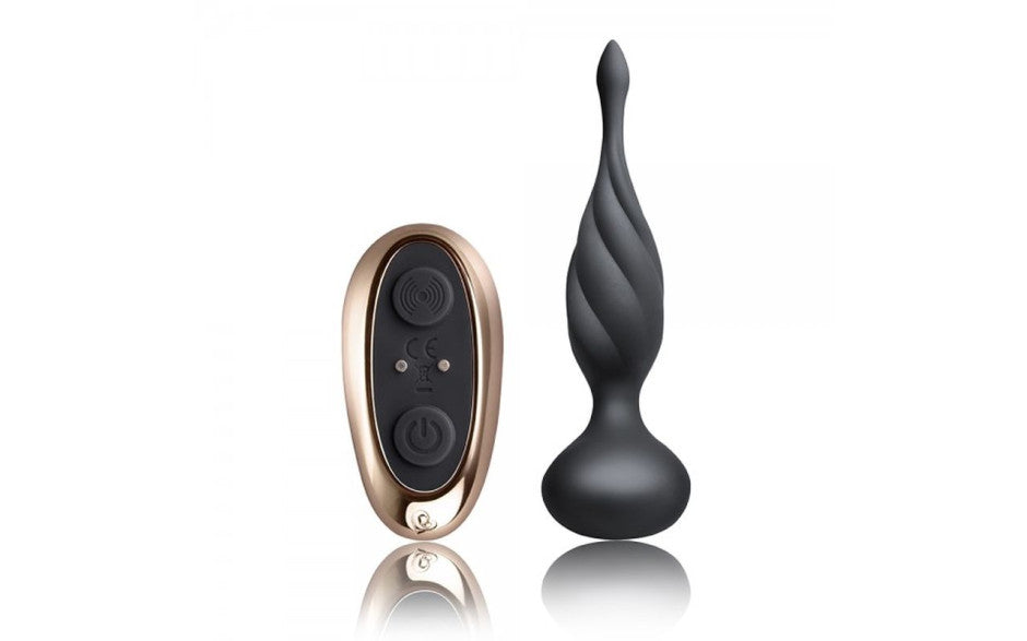 Rocks Off Petite Sensation Discover Butt Plug With Remote Black Rocks Off