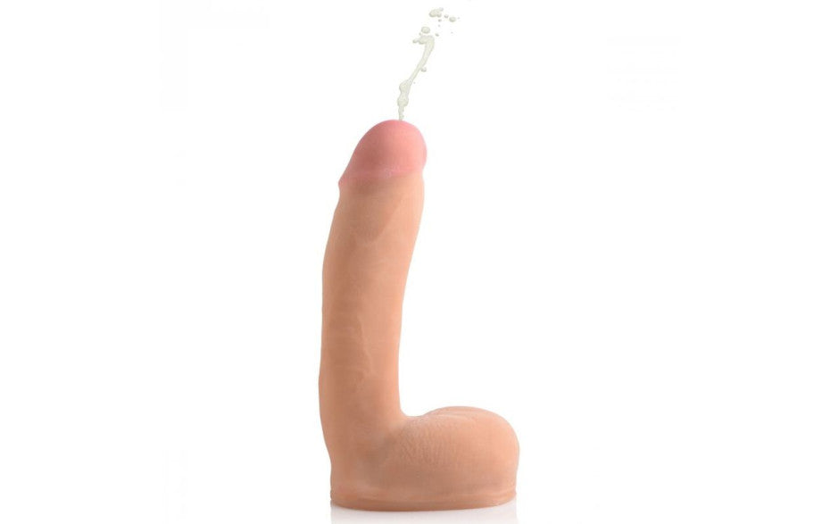 XR Brands Loadz Dual Density Squirting Dildo With Balls Reservoir 8 Inch XR Brands Main image