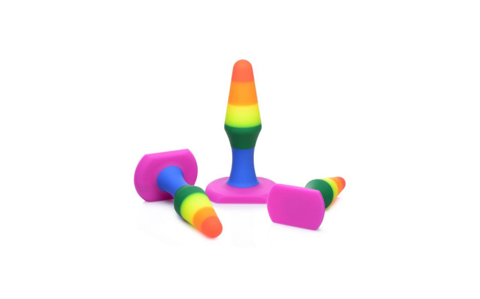 XR Brands Frisky Rainbow Ready Anal Trainer Set Secondary image