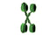XR Brands Master Series Kink In the Dark Glowing Hog Tie Set Fluro Green