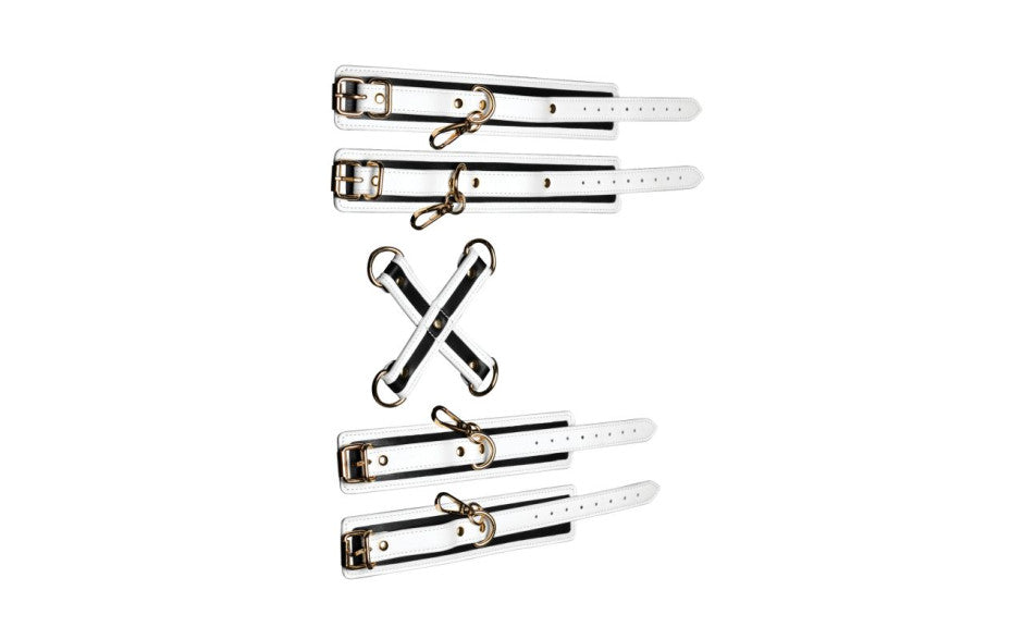 XR Brands Master Series Kink In the Dark Glowing Hog Tie Set Fluro Green