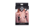 XR Brands Master Series Leashed Lover Black and Gold Chain Leash