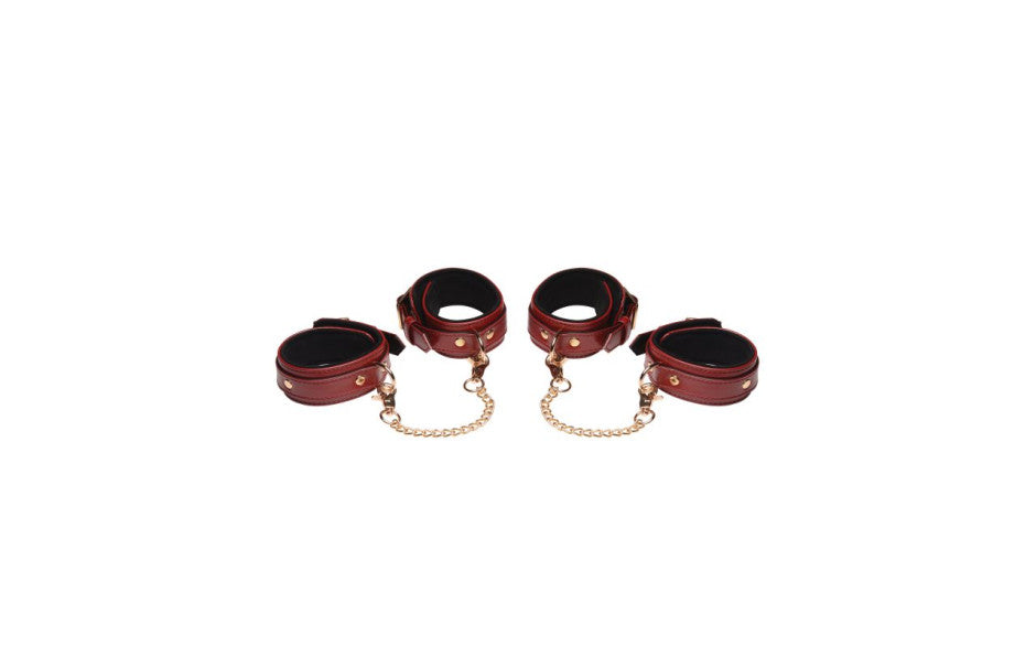 XR Brands Master Series Bondage Play Sex Toy Set 6 Piece Burgundy