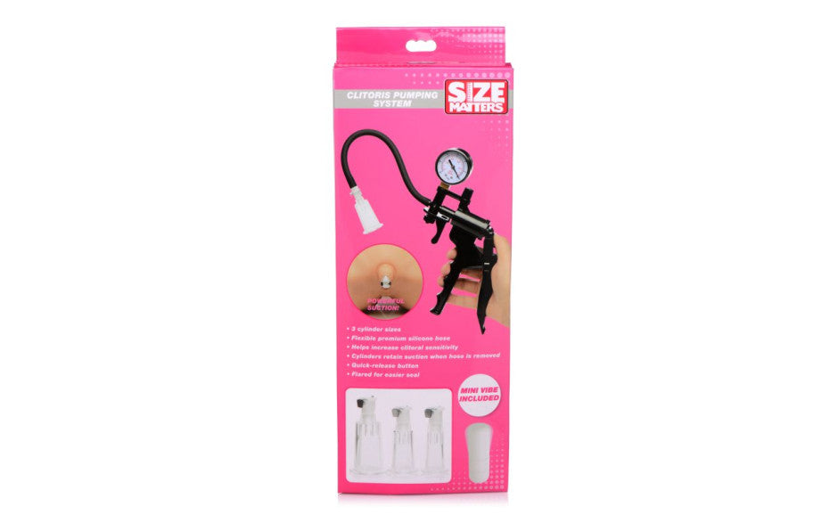XR Brands Size Matters Clitoral Pumping System Clear Secondary image