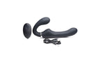 XR Brands Strap U Mighty Rider 10X Strapless Strap On Black With Remote XR Brands