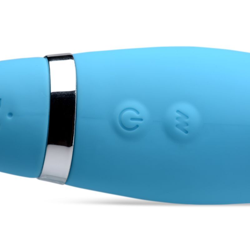 Strap U Mighty Rider 10X Strapless Strap On Blue Couples Vibrator With Remote Secondary image
