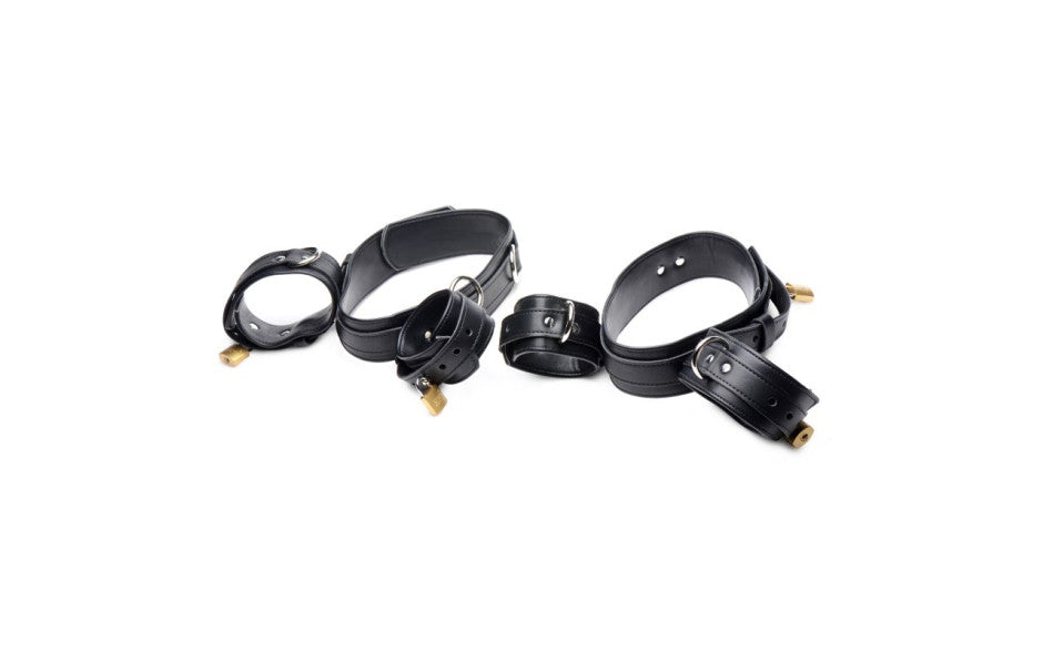 XR Brands Strict Frog Tie Bondage Restraint Set Black