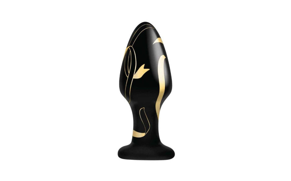 Secret Kisses Handblown Wide Glass Plug 4 Inch Secondary image
