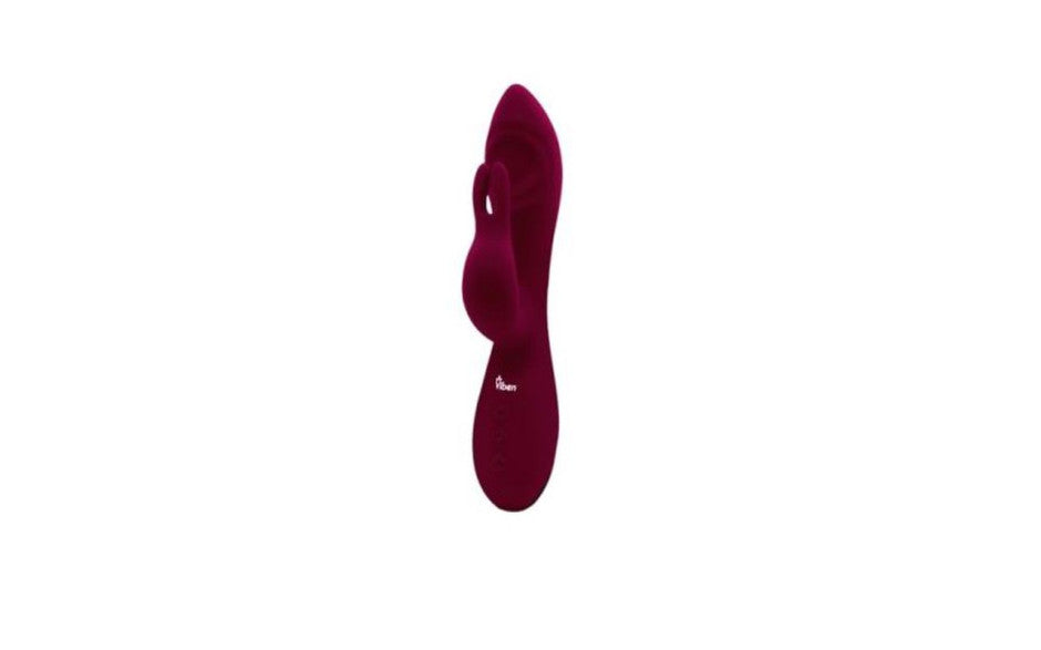 Viben Pzazz Rechargeable Thumping Rabbit Vibrator Ruby Viben