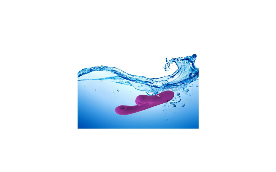 Viben Dazzle Rechargeable Thumping Rabbit Vibrator Berry Secondary image