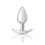 Viben Cheeky Charms Silver Anchor Butt Plug With Jewel Kit Viben