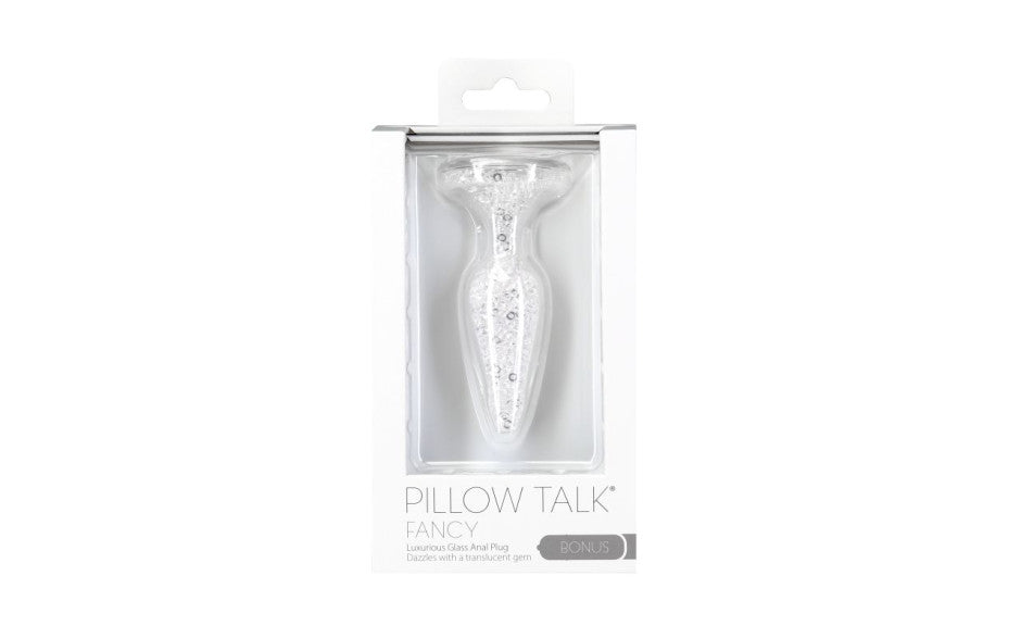 BMS Factory Pillow Talk Fancy Luxurious Glass Anal Plug With Clear Gem BMS Factory