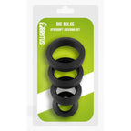 Brutus Big Bulge Silicone Cock Ring 4 Piece Set Brutus