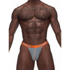 Male Power Casanova Uplift Stretchy Micro Mens Thong Grey Male Power