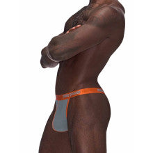 Male Power Casanova Uplift Stretchy Micro Mens Thong Grey Male Power Main image