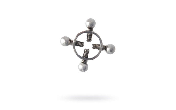 ToyFA Metal Silver Metal Nipple Clamp 2 Piece ToyFA