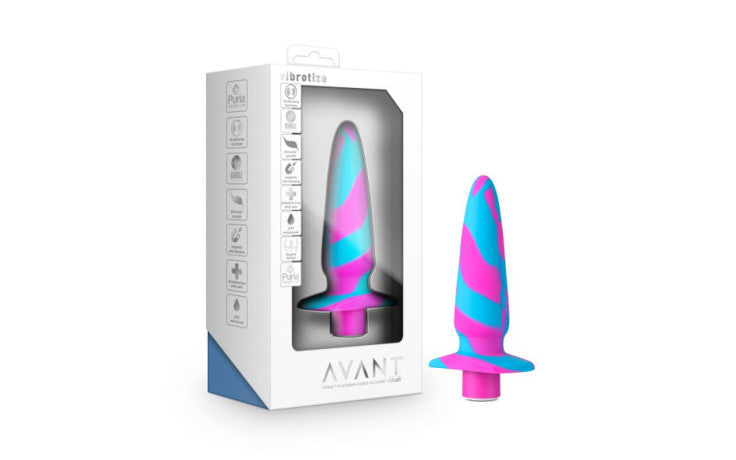 Blush Novelties Avant Vibrotize Silicone Mini Anal Vibrator Fuchsia Blush Novelties