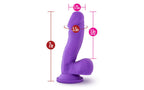Blush Novelties Ruse Juicy Harness Compatible Realistic Dong Purple Blush Novelties