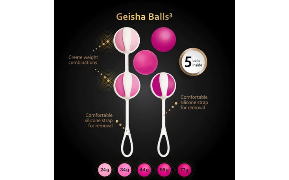 Gvibe Geisha Love Balls 3 Sugar Pink Secondary image