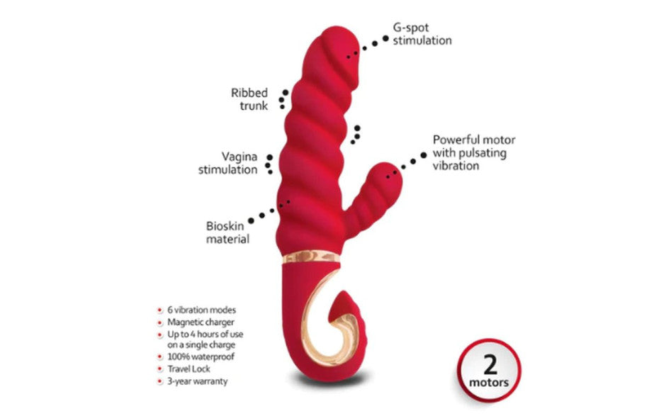 Gvibe Gcandy MINI Rabbit Vibrator Chili Coral Gvibe