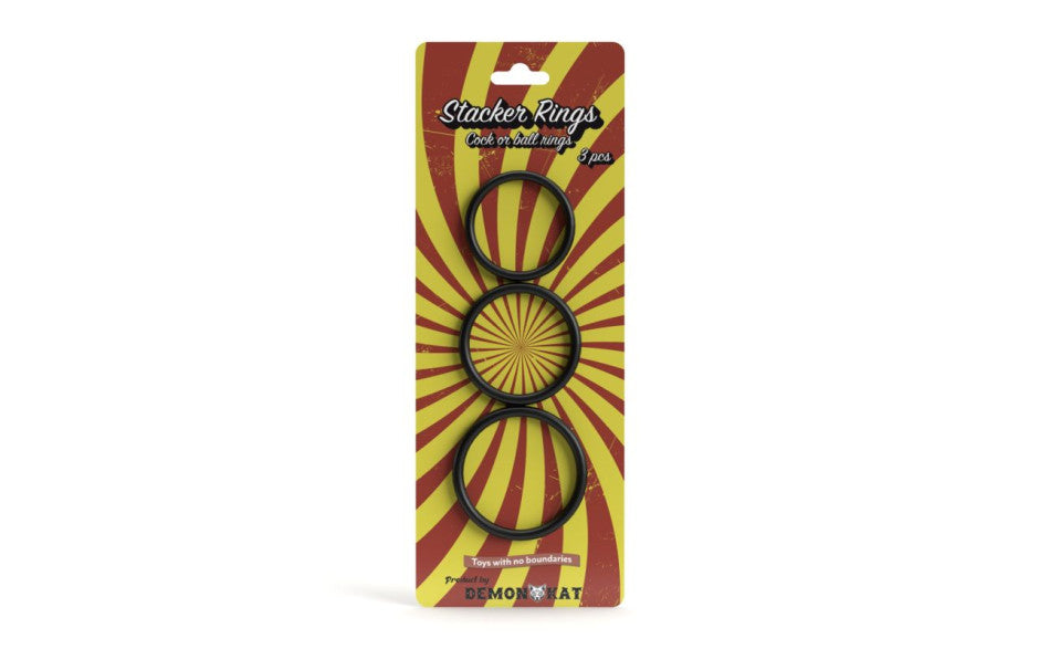 Demon Kat Stacker Stretchy Cock Rings Set 3 Piece Secondary image