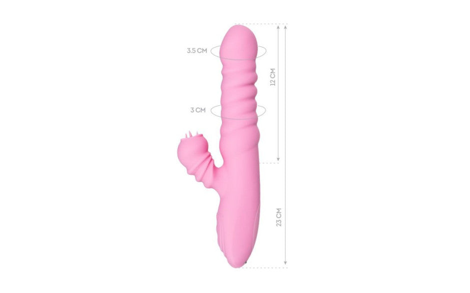 JOS Lixy Heating & Rotating Petal Tickler Rabbit Vibrator JOS