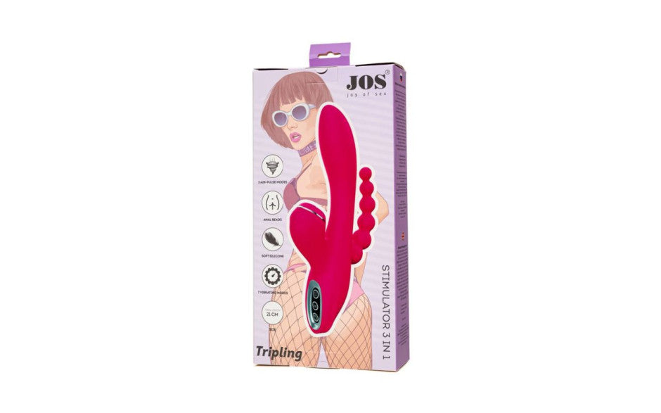 JOS Tripling Triple Rabbit Style Clitoral Stimulator JOS