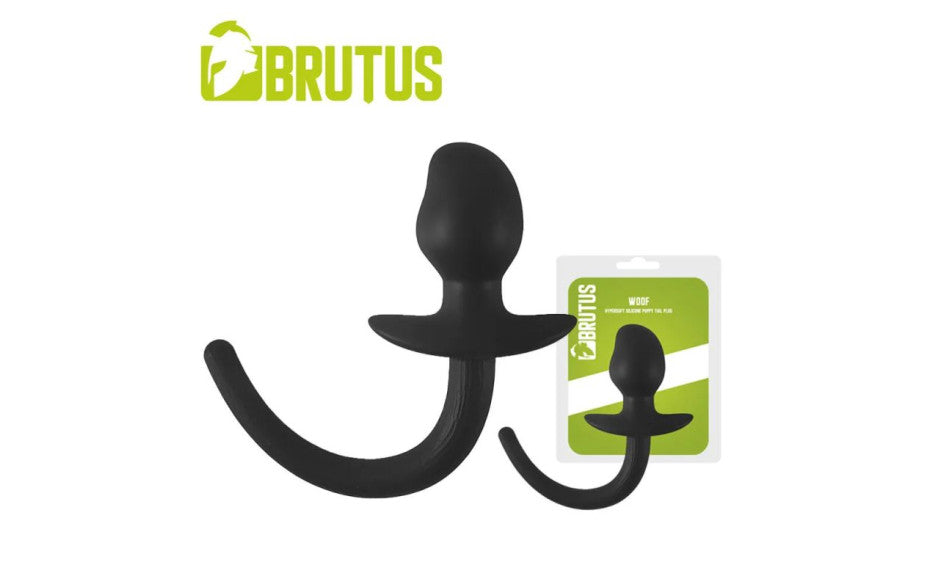 Brutus Woof Hyper Soft Silicone Puppy Tail Butt Plug Brutus