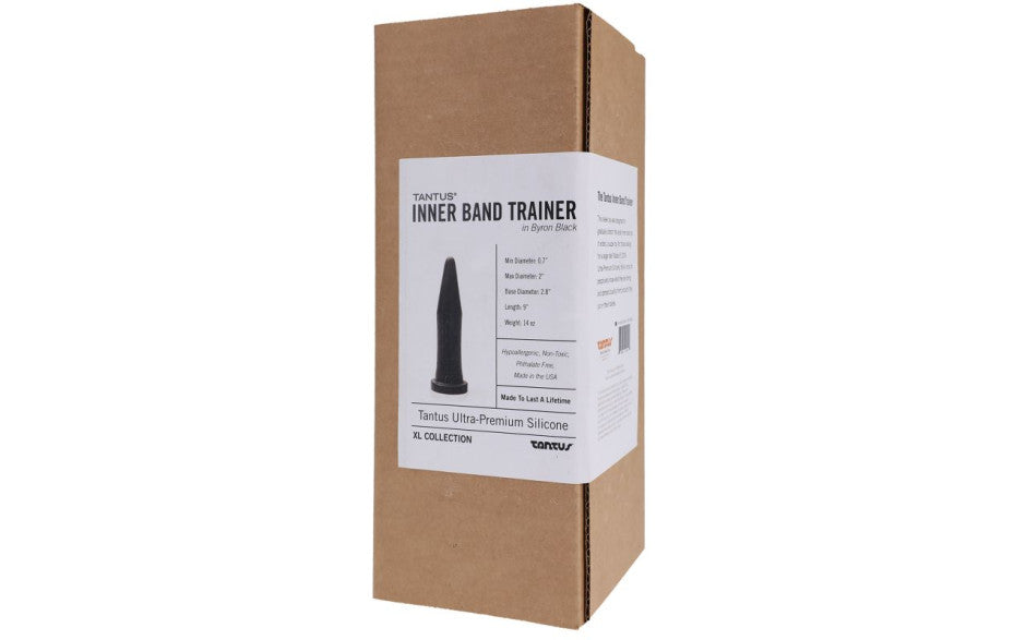 Tantus Inner Band Trainer Silicone Anal Dildo Onyx Tantus