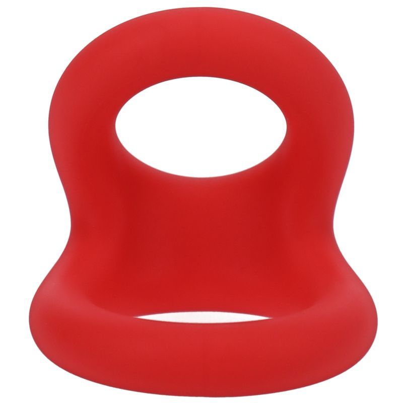Tantus Uplift Silicone Cock Ring Crimson Tantus