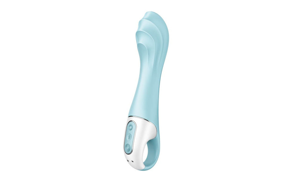 Satisfyer Air Pump Vibrator 5+ App Controlled G Spot Vibrator Blue Satisfyer