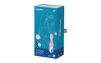 Satisfyer Air Pump Booty 5+ App Controlled Silicone Anal Vibrator Red Satisfyer