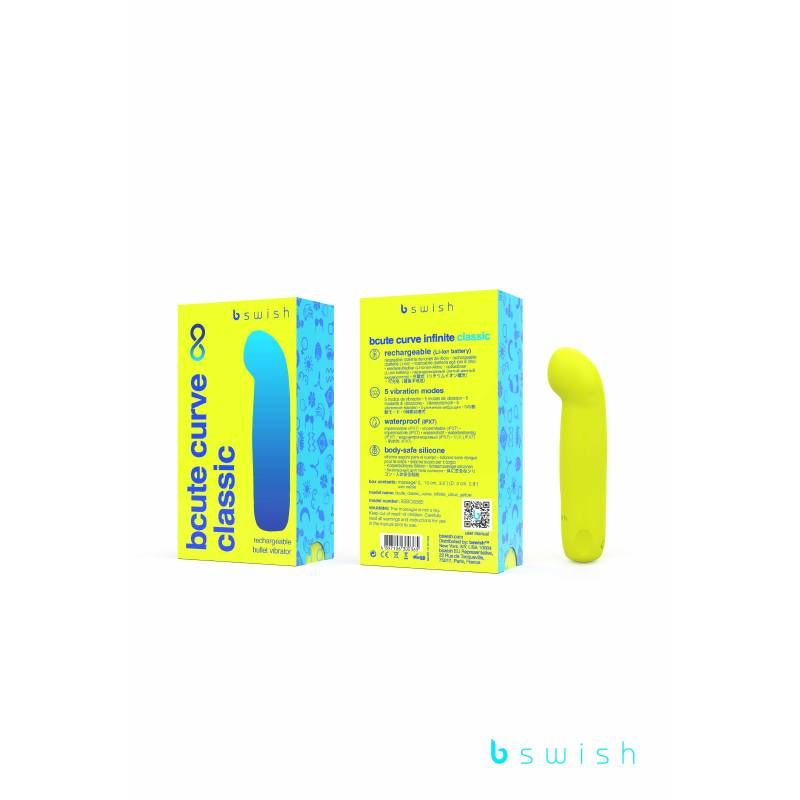 Bswish Bcute Curve Infinite Classic Vibrator Citrus Yellow Bswish