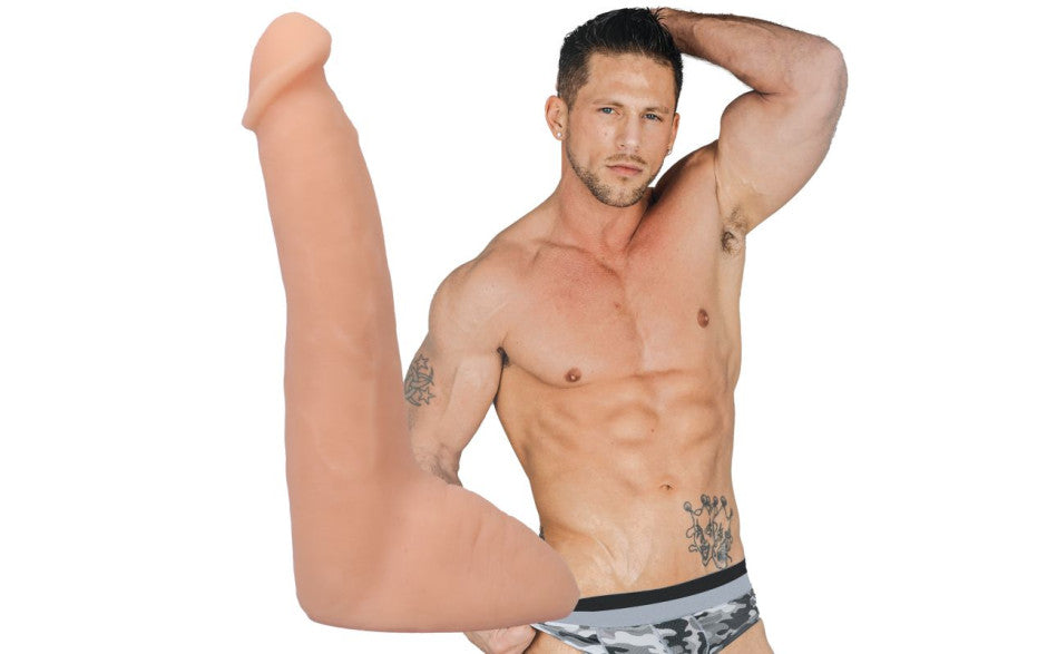 Doc Johnson Signature Cocks Roman Todd Ultraskyn Cock With Removable Vac U Lock Suction Cup 8 Inch Vanilla Doc Johnson