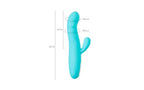 JOS Merry Swirl 10 Function Rotating Shaft Rabbit Vibrator Blue JOS