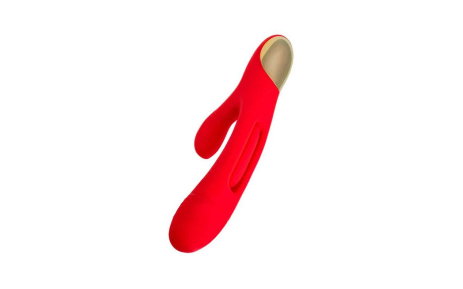 JOS Patti Moving Tongue Multi Function Rabbit Vibrator Red JOS