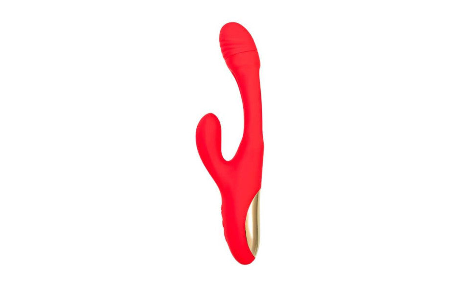 JOS Patti Moving Tongue Multi Function Rabbit Vibrator Red JOS