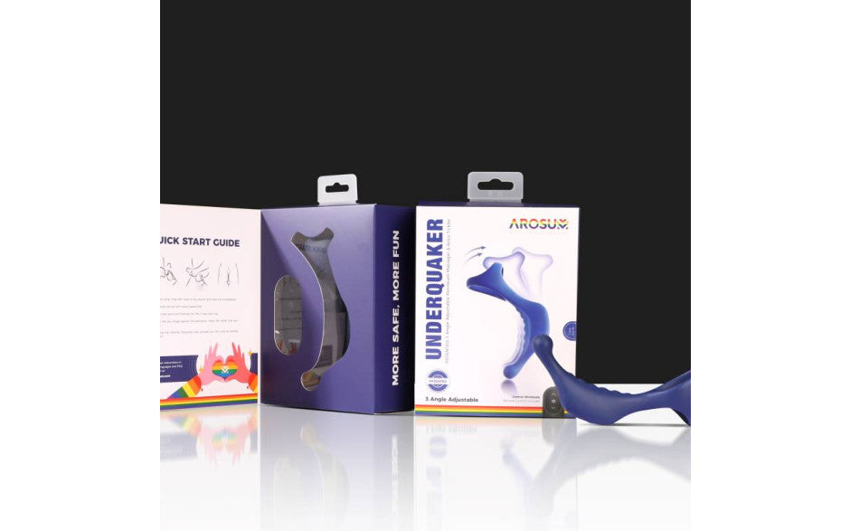 Arosum Underquaker Vibrating Anal Plug With Cock Ring & Remote Arosum