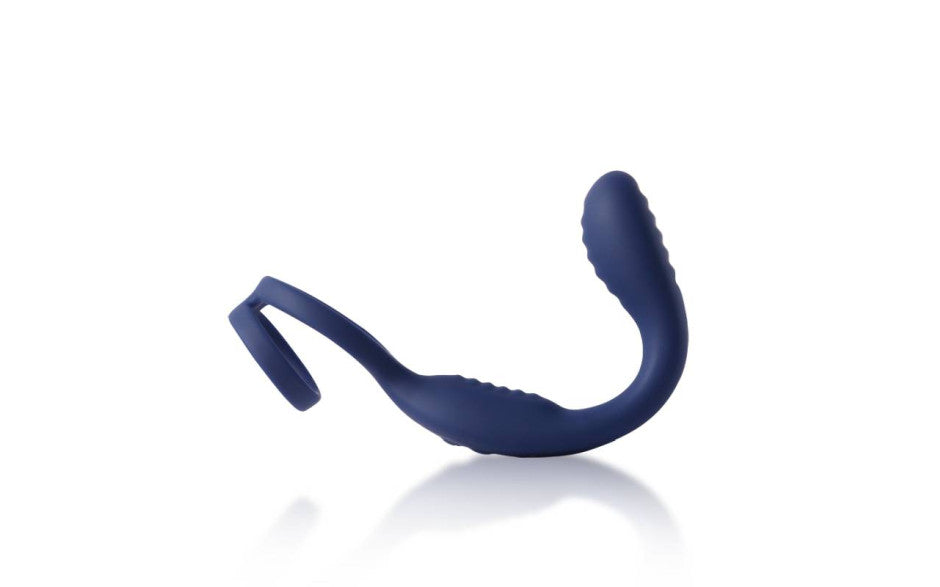 Arosum VibraDuo Vibrating Anal Probe & Perineum Stimulator With Cock Ring Arosum