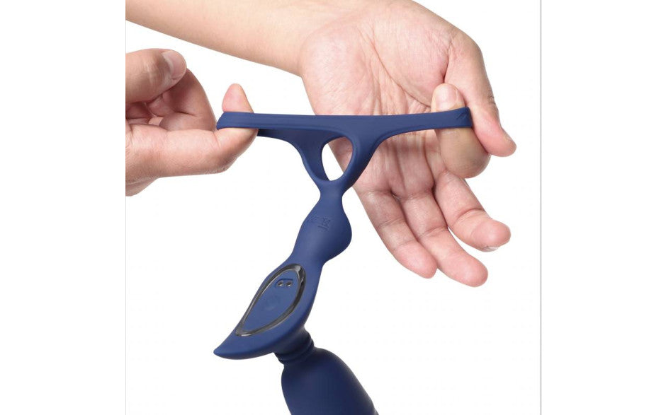 Arosum Ring n Rear Dual Thrusting Anal Probe With Cock Ring & Remote Arosum