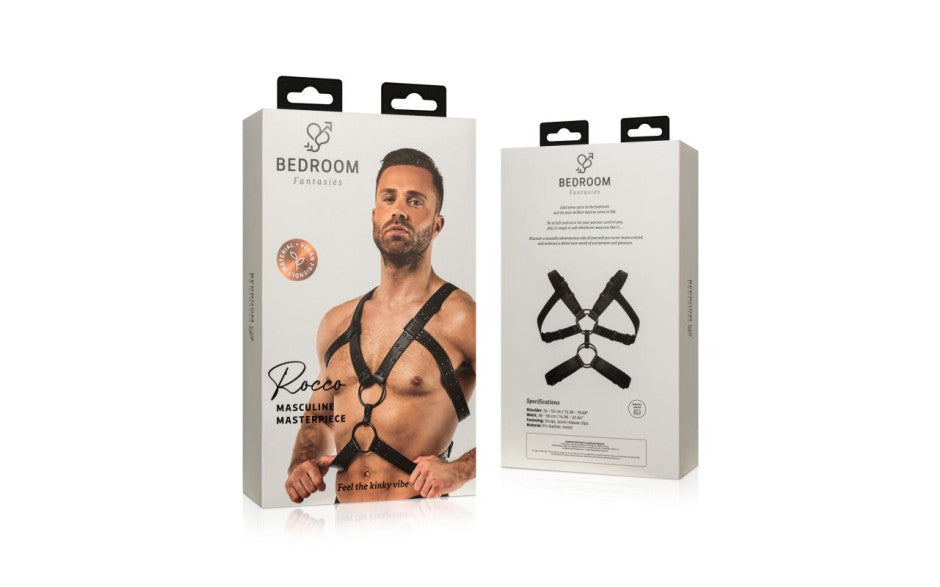 Bedroom Fantasies Rocco BDSM Play Harness Black Bedroom Fantasies